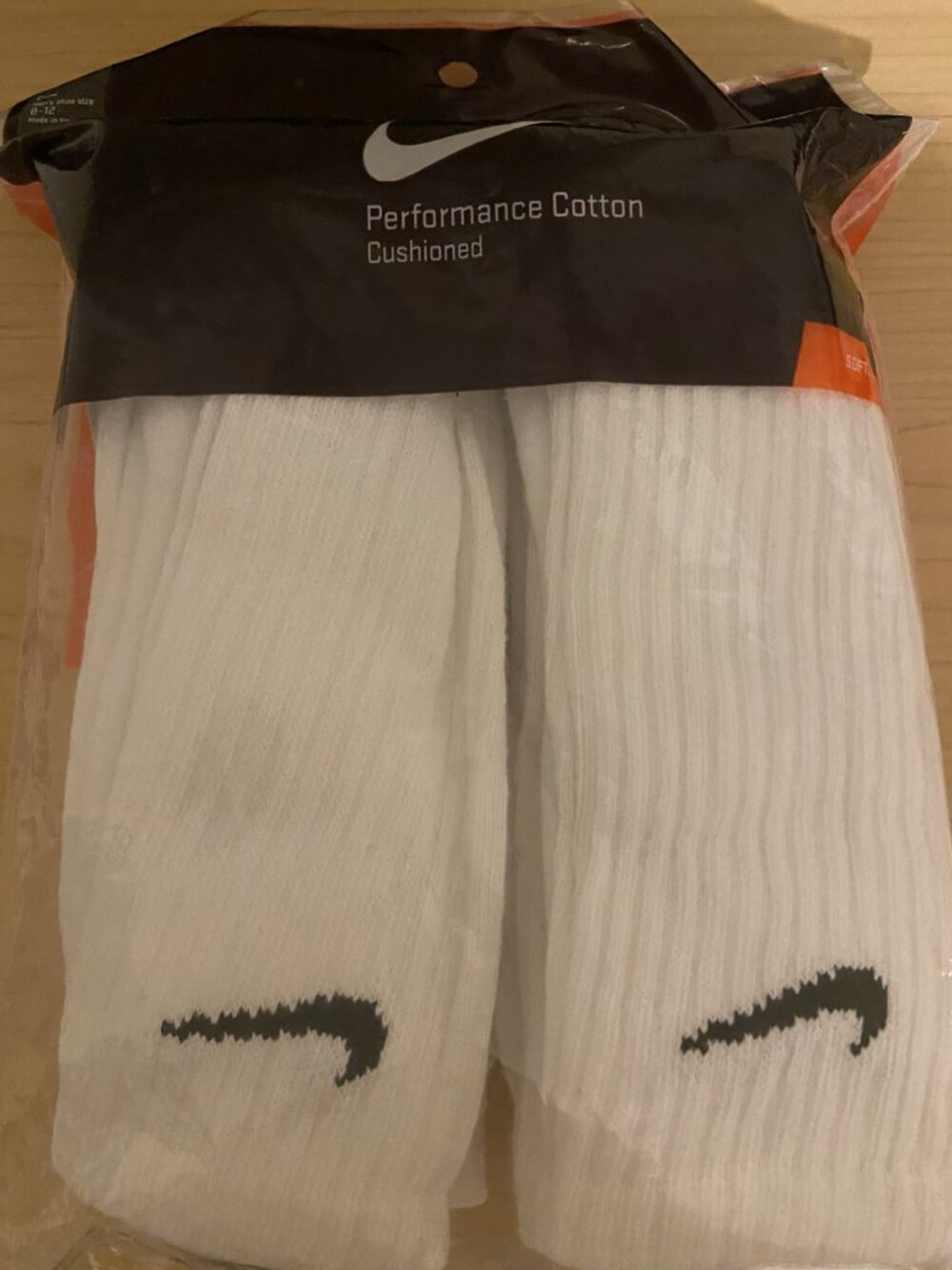 Nike Performance Cotton Cushioned Socks – 6-Pack – New